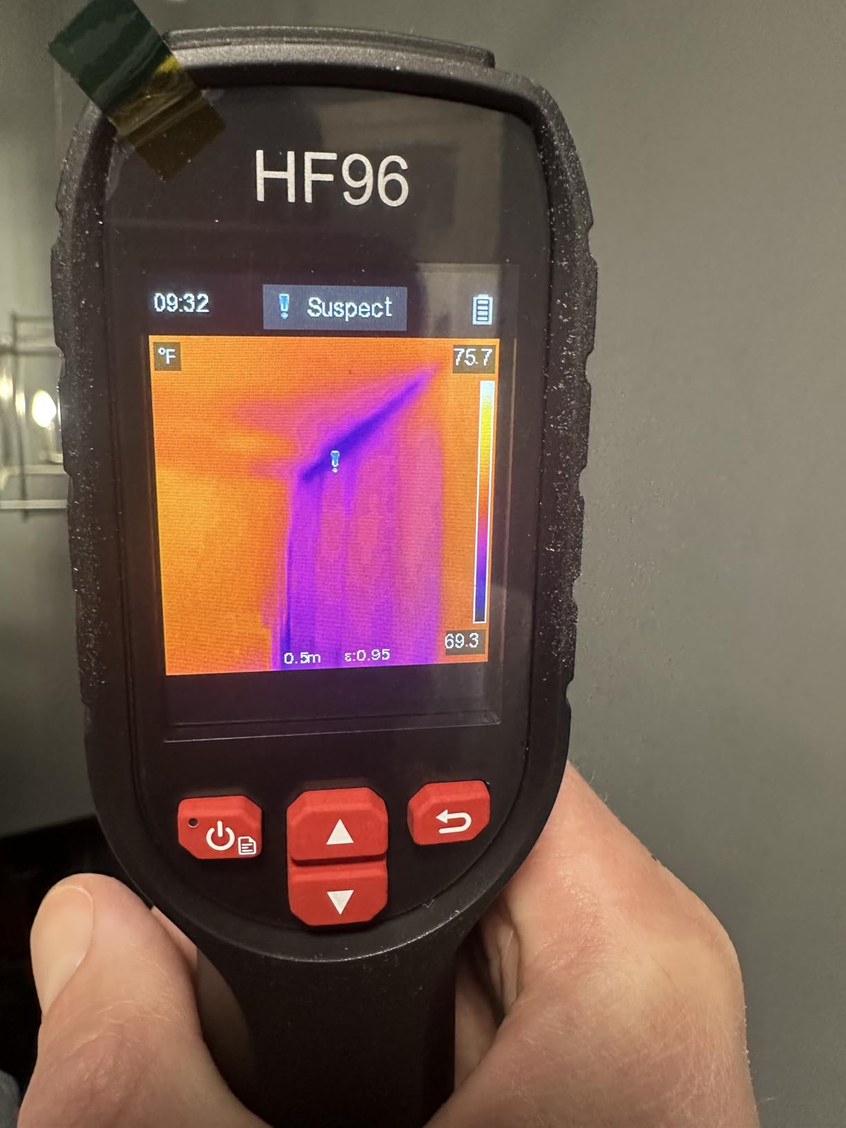 HF96 Thermal Camera with AI Scene Detection, Laser Pointer, -4°F~1022°F | 240x240 Super Resolution, Thermal Imaging Camera for HVAC Electrical Building Inspection,25Hz Infrared Camera,11h Runtime customer photo 1