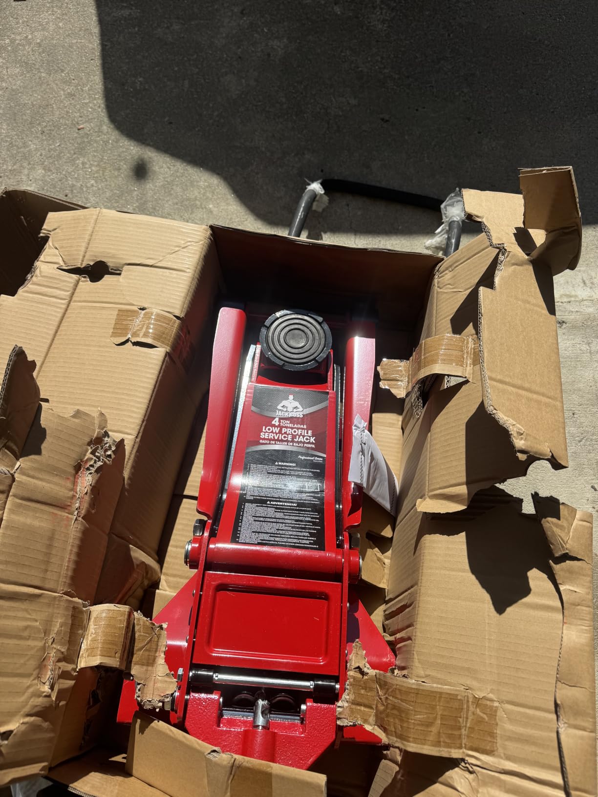 Jack Boss 4 Ton Floor Jack Hydraulic Low Profile Floor Jack with Dual Piston Quick Lift Pump, 4 Ton (8,800 lbs) Capacity customer photo 1