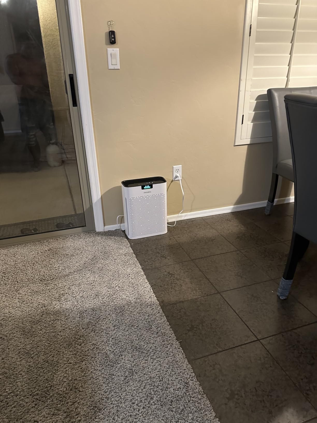 MOOKA Air Purifier for Home Bedroom Large Room 2200 Ft², True HEPA Filter | Washable Pre-Filter, Auto Mode, Quiet Sleep Mode, Air Quality Monitor, Air Cleaner for Pet Dust Smoke Pollen, KJ190H White customer photo 1