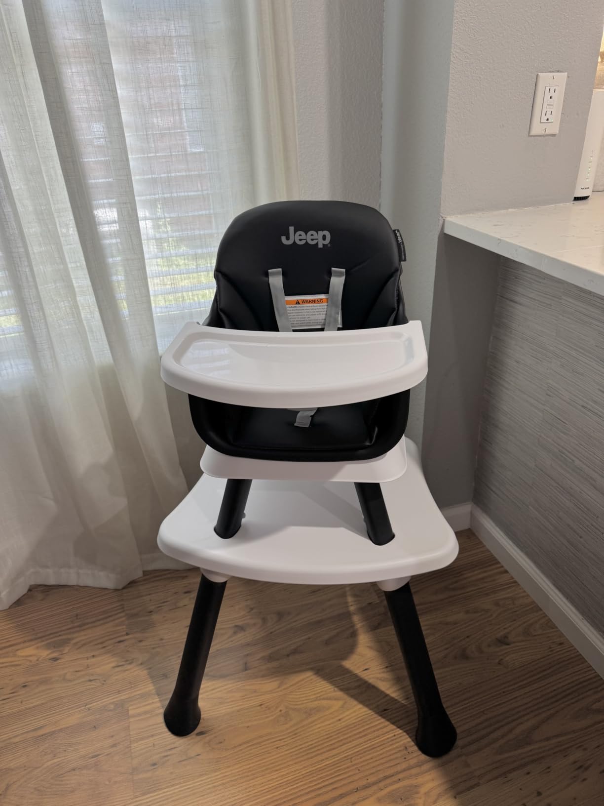 Jeep Milestone 6-in-1 High Chair by Delta Children - High Chair Converts to Stool, Booster Seat, Toddler Chair, Activity Table and Desk and Chair customer photo 1