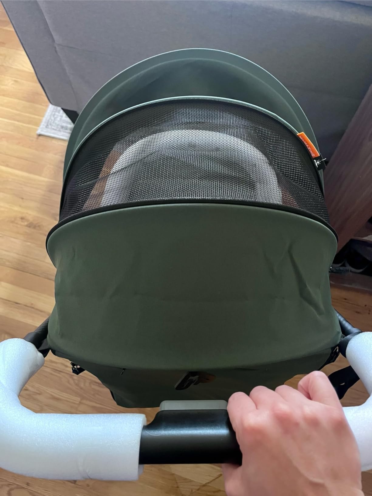 Mamazing Ultra Air Lightweight Baby Travel Stroller with Carbon Fiber Frame - Green customer photo 2