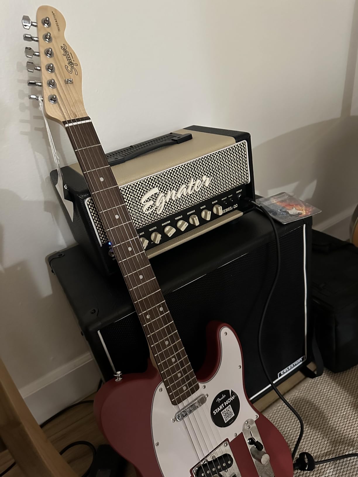 Fender Squier Debut Beginner Telecaster Electric Guitar, 2-Color Sunburst customer photo 1