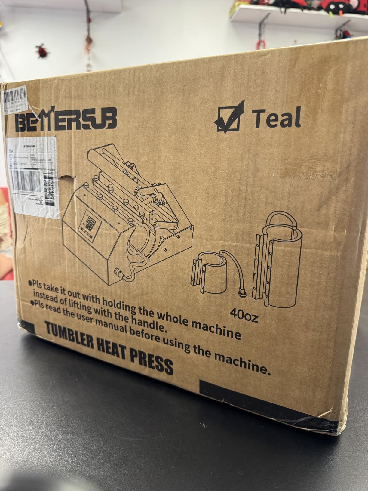 BetterSub 3in1 40 OZ Tumbler Mug Heat Press Machine 30 OZ 20 OZ 16 OZ Sublimation Straight Skinny Tumbler Mug, 11 OZ 15 OZ 16 OZ Sublimation Mug Heat Transfer customer photo 1