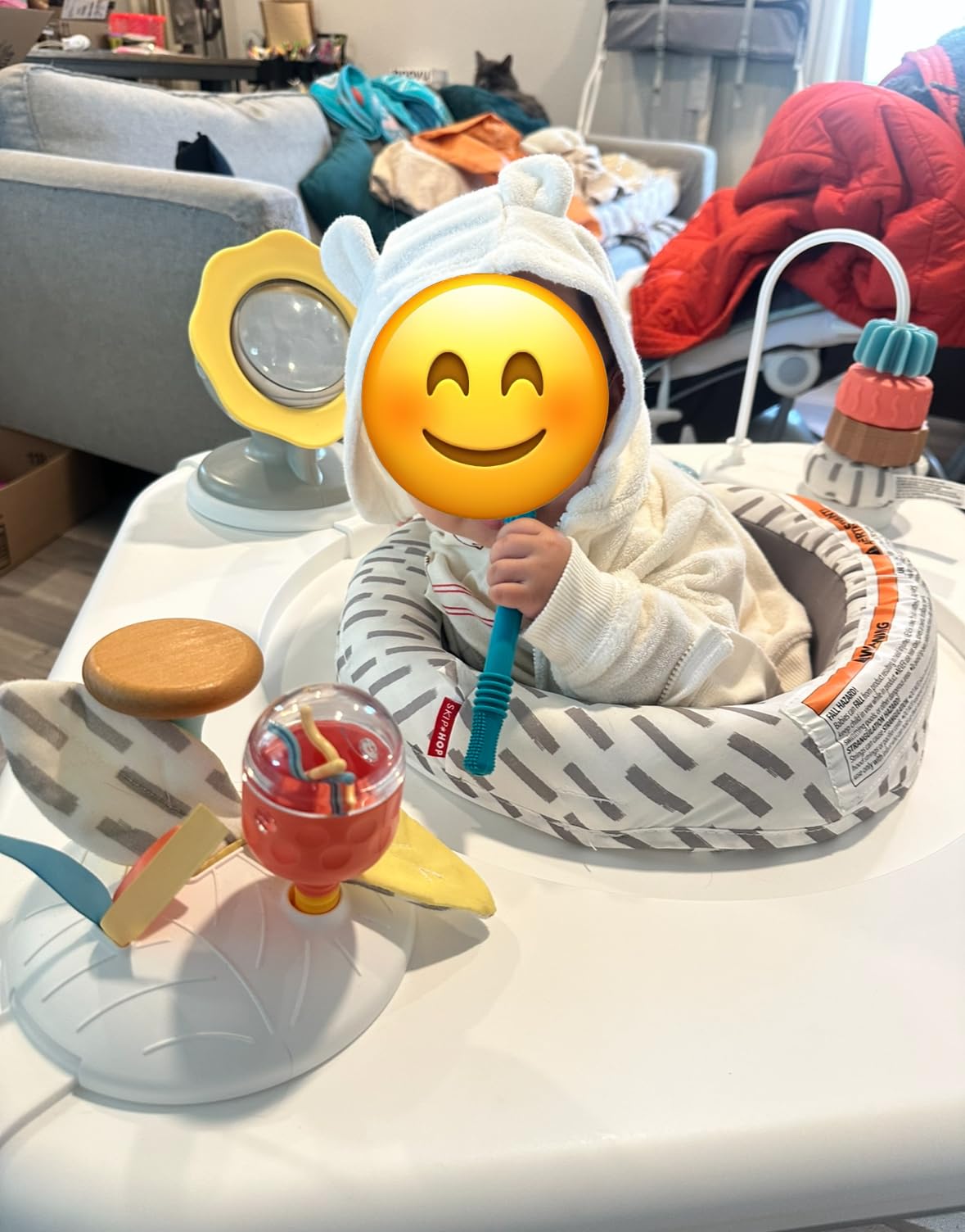 Skip Hop Discoverosity Montessori-Inspired 3-Stage Activity Center & Play Table for Baby Ages 4m+, Includes Mirror, Rattles, Teethers customer photo 2