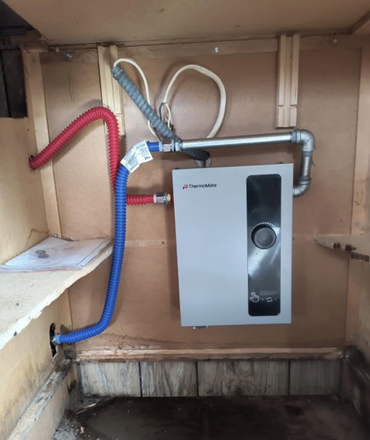 Tankless Water Heater Electric, ThermoMate 8kW at 240 Volt, On Demand Instant Hot Water Heater for Point of Use, Self-Modulating Save Energy, Save Space, 1.56GPM at 35°F Rise customer photo 1