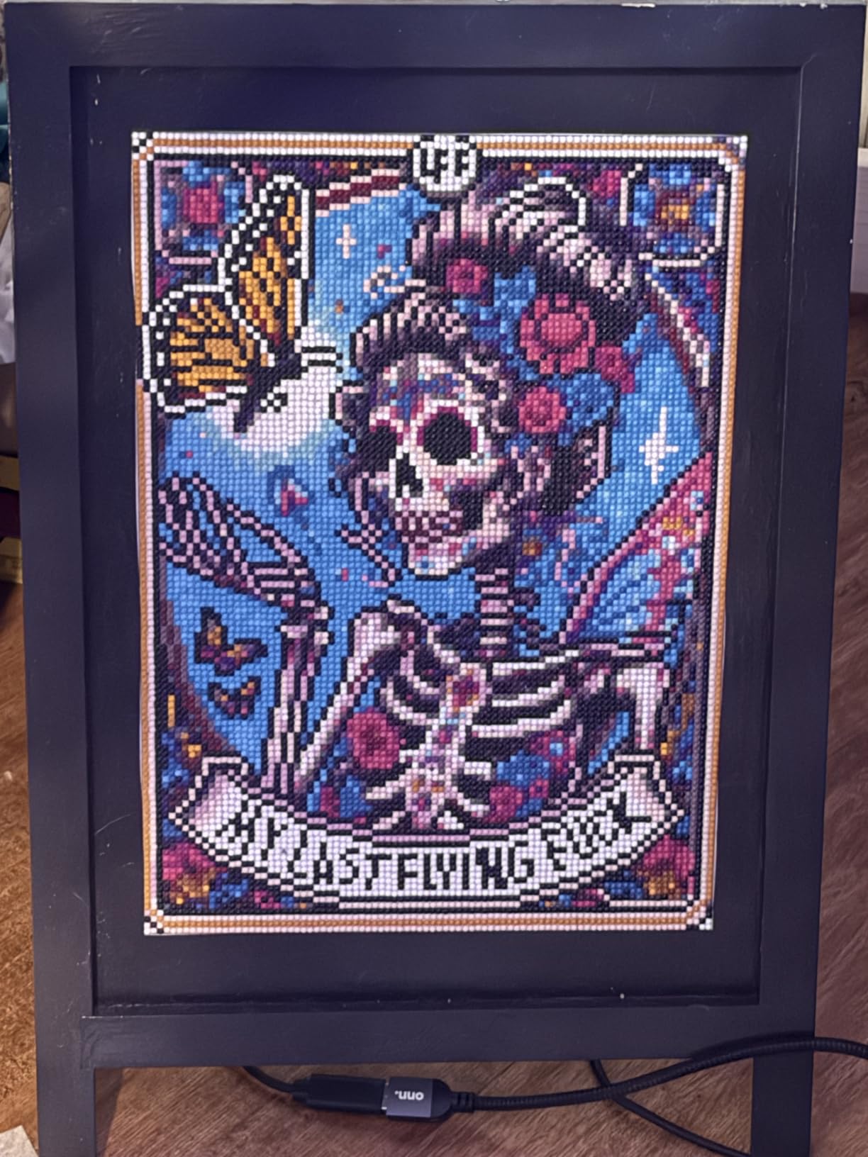 Skull Last Flying Diamond Painting Kit 12x16 Inch - 5D Full Round Drill Tarot Gem Art for Adults customer photo 2