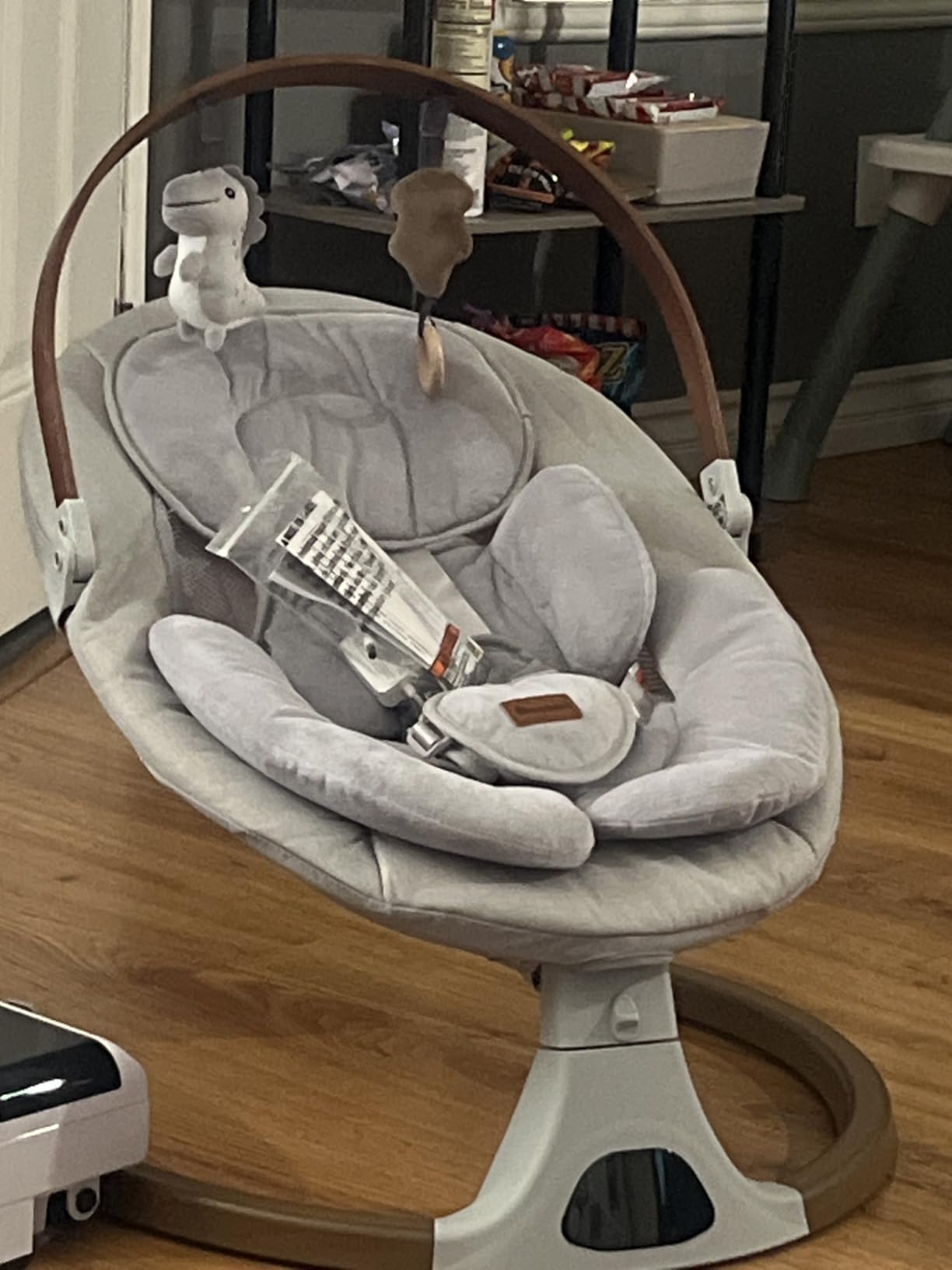 Monamii Baby Swings for Infants, Bluetooth Infant Swing with Music Speaker | Baby Swing with 5 Speeds, Remote Control, IMD Touch Panel, 3 Timer Settings, for Indoor & Outdoor Use customer photo 1