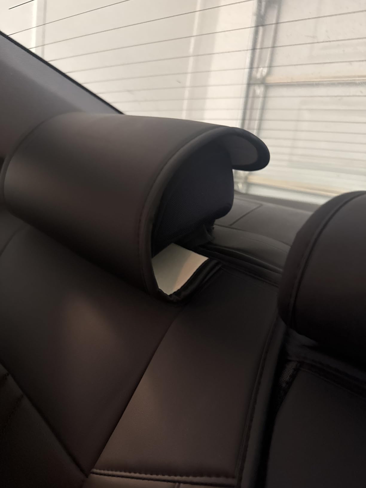 MINGBRON Car Seat Cover Full Set, Leather Car Seat Cover, Waterproof Seat Covers, Car Seat Cushion, Nappa Leather Seat Covers Car Seat Protector Universal Fit Most Cars Black customer photo 1