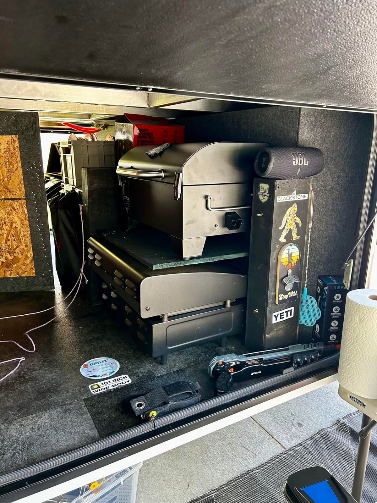 Pit Boss 150 Wood Pellet Grill & Smoker with Flame Broiler, 256-Sq. In. Cooking Space, 180°F to 500°F Temperature Range, 7 lb. Pellet Hopper, for Tailgating, Camping, or Travel, Black customer photo 1