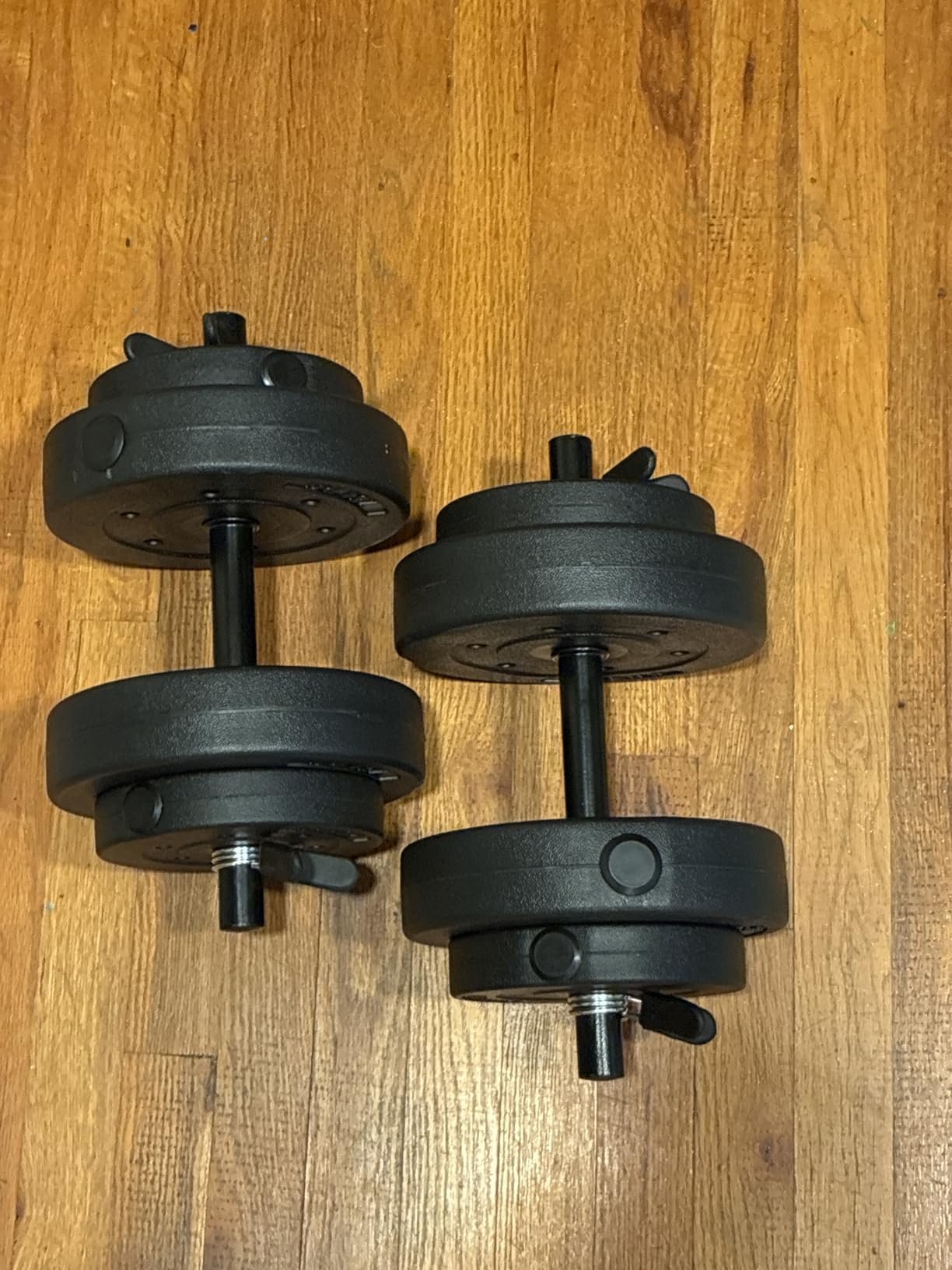 CAP Barbell 40-Pound Adjustable Cement Dumbbell Set - Versatile Weights for Home Gym Excellence customer photo 2