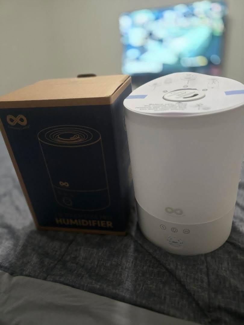 Everlasting Comfort 2.5L Top Fill Humidifier for Bedroom - 28dB Ultra-Quiet, Easy to Fill & Clean, 24HR Runtime, Night Light, Timer, Ultrasonic Cool Mist, Auto Shut-Off for Indoor Use customer photo 2