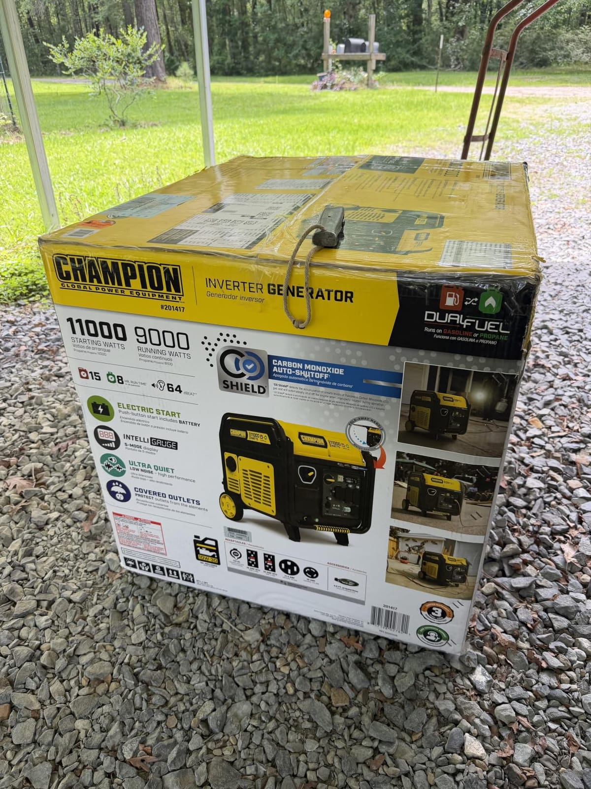 Champion Power Equipment 11,000-Watt Electric Start Dual Fuel Home Backup Portable Inverter Generator with Quiet Technology and Free 3-Year Warranty customer photo 2