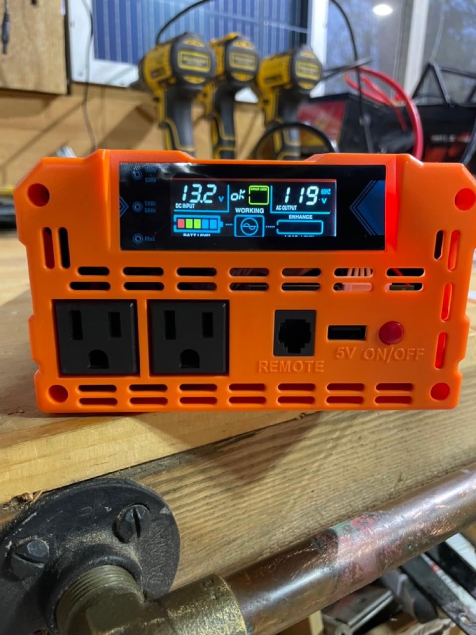BELTTT 1500W Pure Sine Wave Inverter 12V to 110V Converter, 3000W Surge | LCD Display, Dual AC Outlets, 5V 2.1A USB, Power Inverter 12V to 120V AC for Solar, Off-Grid, Truck, RV, 12V Inverter customer photo 2
