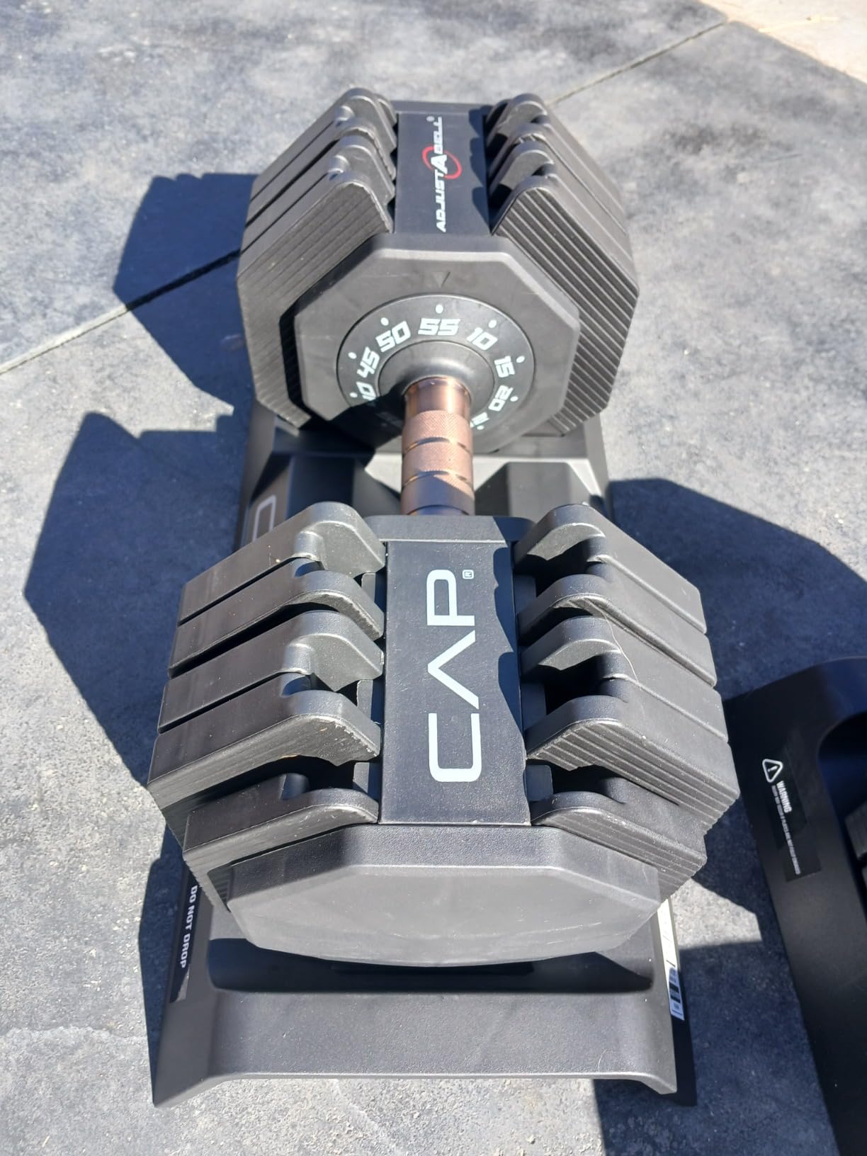 CAP ADJUSTABELL Adjustable Dumbbell Set, Premium Quick Select Adjustable Weights customer photo 1