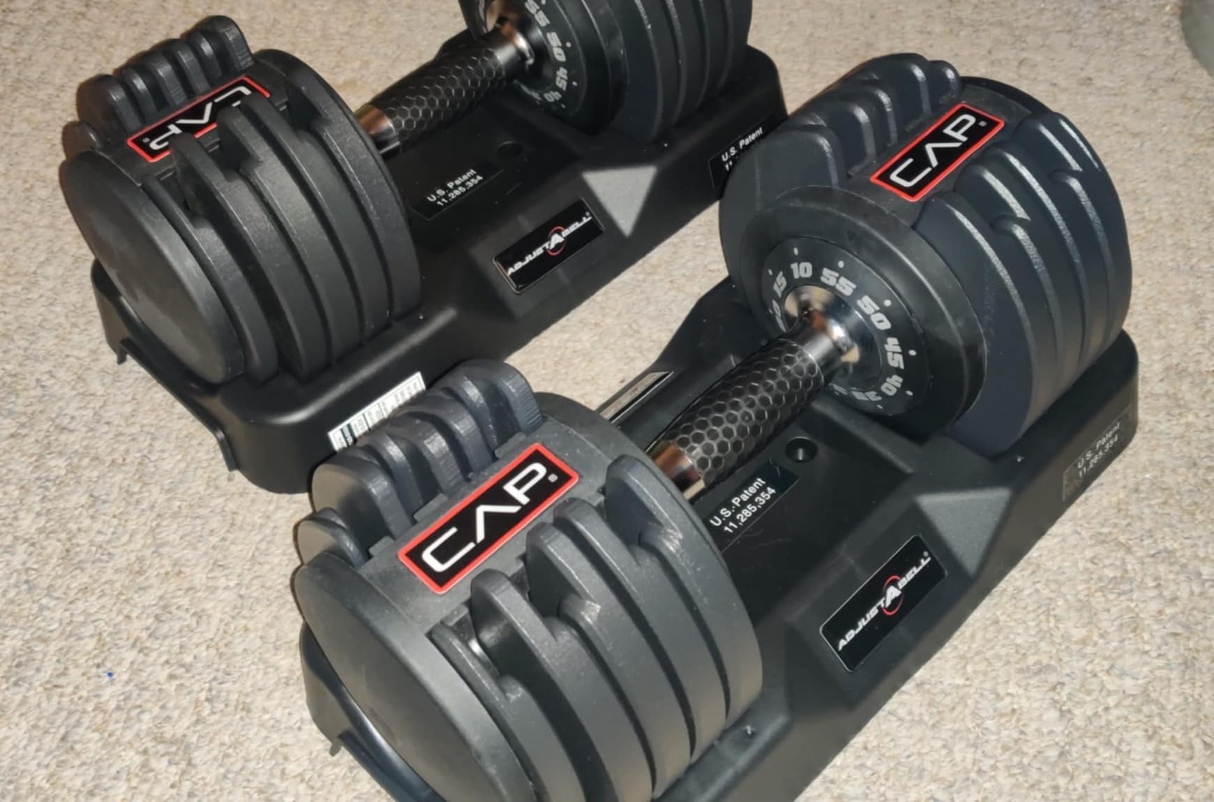 CAP ADJUSTABELL Adjustable Dumbbell Set, Premium Quick Select Adjustable Weights customer photo 2