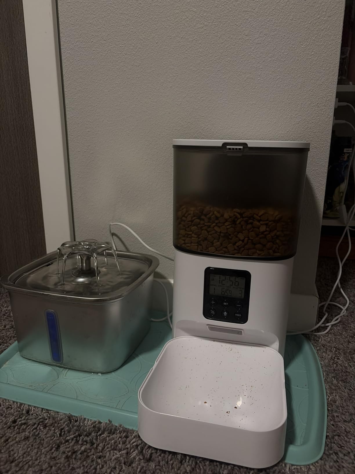 ANDOLL HOME Automatic Cat Feeder, 4L Cat Food Dispenser with 10s Voice Recorder, Pet Feeder up to 8 Meals per Day, Timed Dog Feeder with Dry Food Sealed Ring customer photo 2