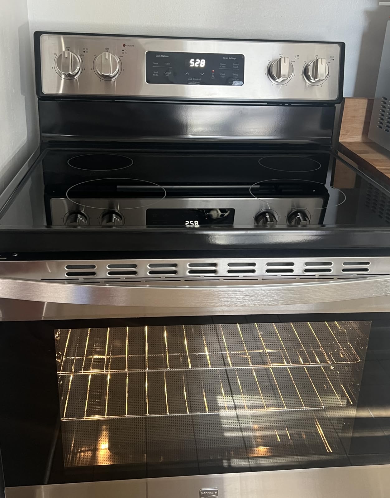 Kenmore 5.2 cu ft. Rear Control Electric Range - Black, 4 Cooktop Elements, Steam Clean Oven & Hidden Bake, Ultra-Durable Chrome Racks & Storage Drawer customer photo 2