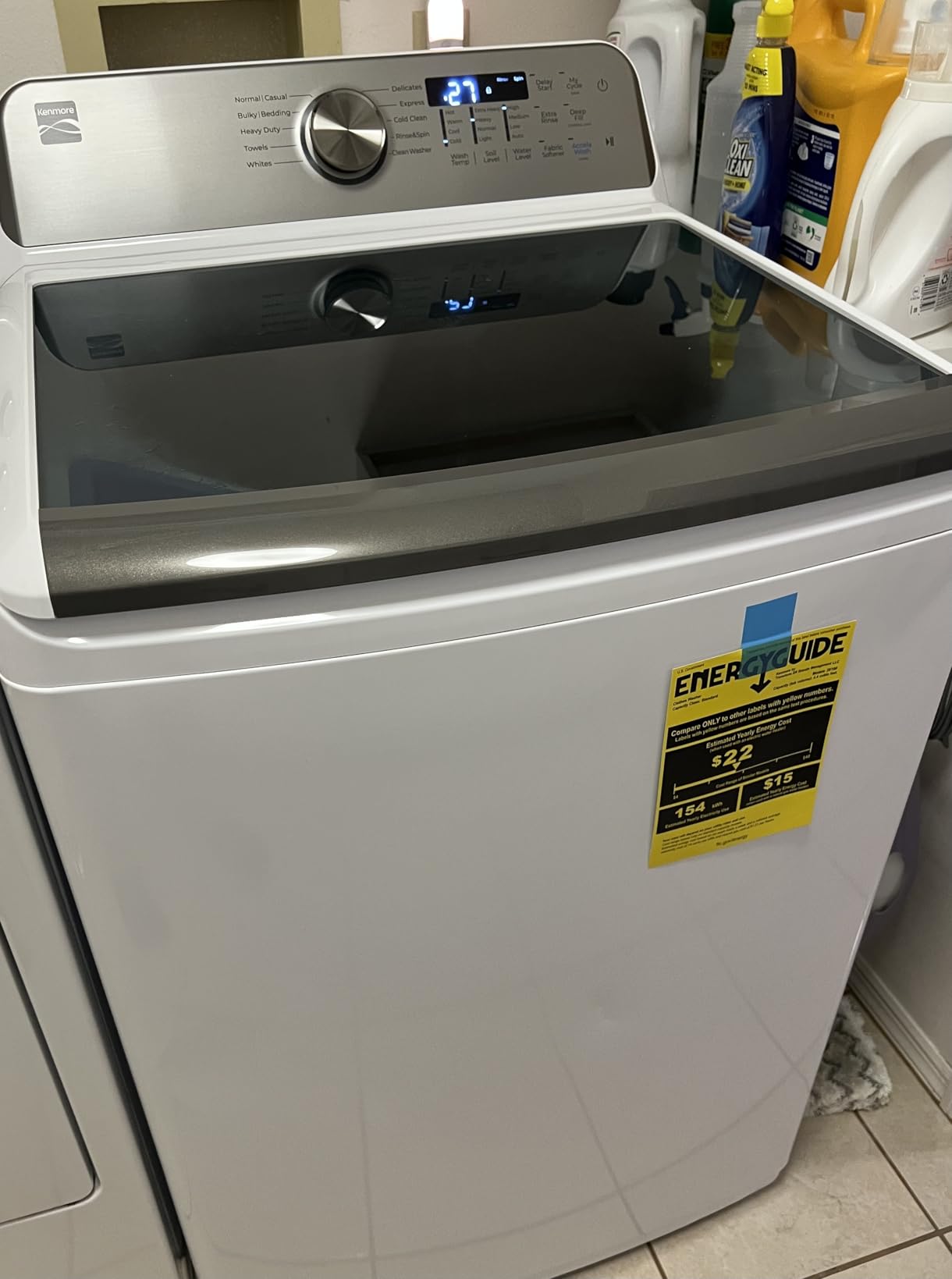 Kenmore 4.4 cu. ft. Top Load Washer with Triple Action Agitator - White customer photo 1