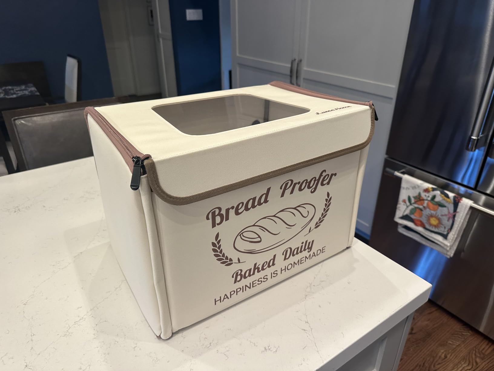 Folding Bread Proofing Box with 50-113℉ Temp Control & 48H Timer, Dough Proofer with Metal Rack, Humidor, Recipes, Ideal for Sourdough, Bread Baking, Pizza, Yogurt, Kombucha, Precise Control customer photo 2