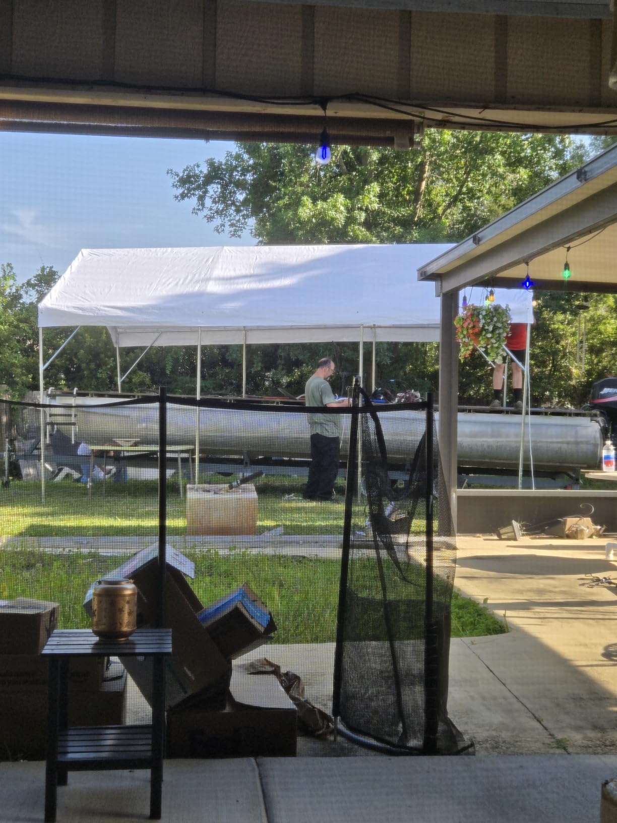 ADVANCE OUTDOOR 12x20 ft Heavy Duty Carport Portable Car Canopy Garage Party Tent Boat Shelter, Adjustable Height from 9.5 ft to 11 ft, Green customer photo 2