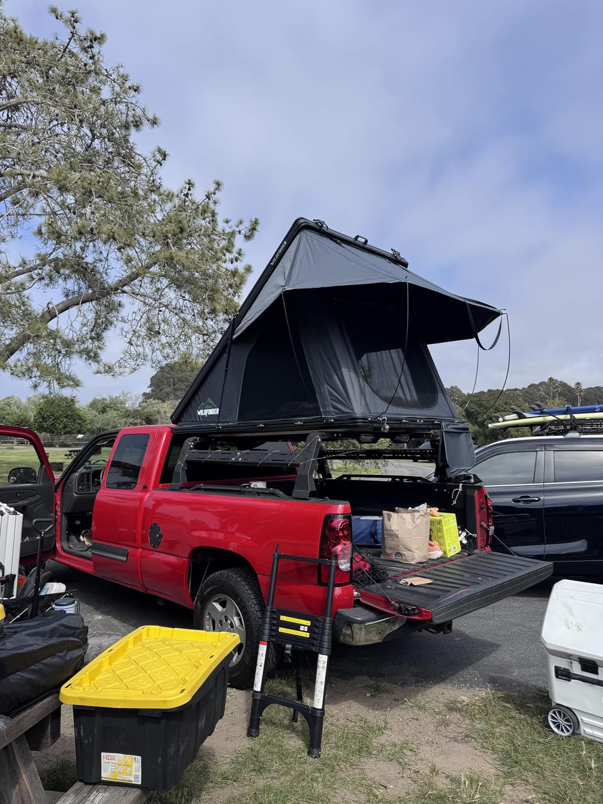 WildFinder Rooftop Tent, Hard Shell Roof Top Tent for Jeep SUV Truck Van | Aluminum Pop Up Roof Tent with LED Light Strip, Camping Car Roof Tent for 2-3 Person, Hardshell Rooftop Tent customer photo 1