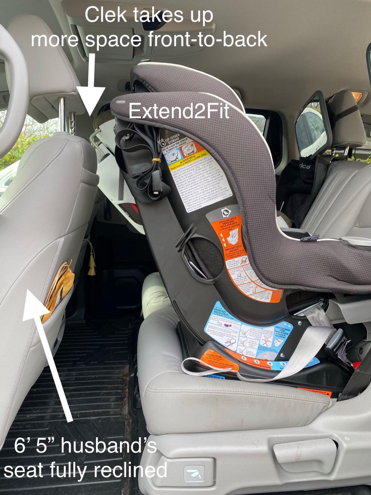 Graco Extend2Fit Convertible Car Seat, Rear and Forward Facing Car Seat with Adjustable Extension Panel for Extra Legroom, Great Gift for Baby Shower or Baby Registry, Gotham customer photo 1