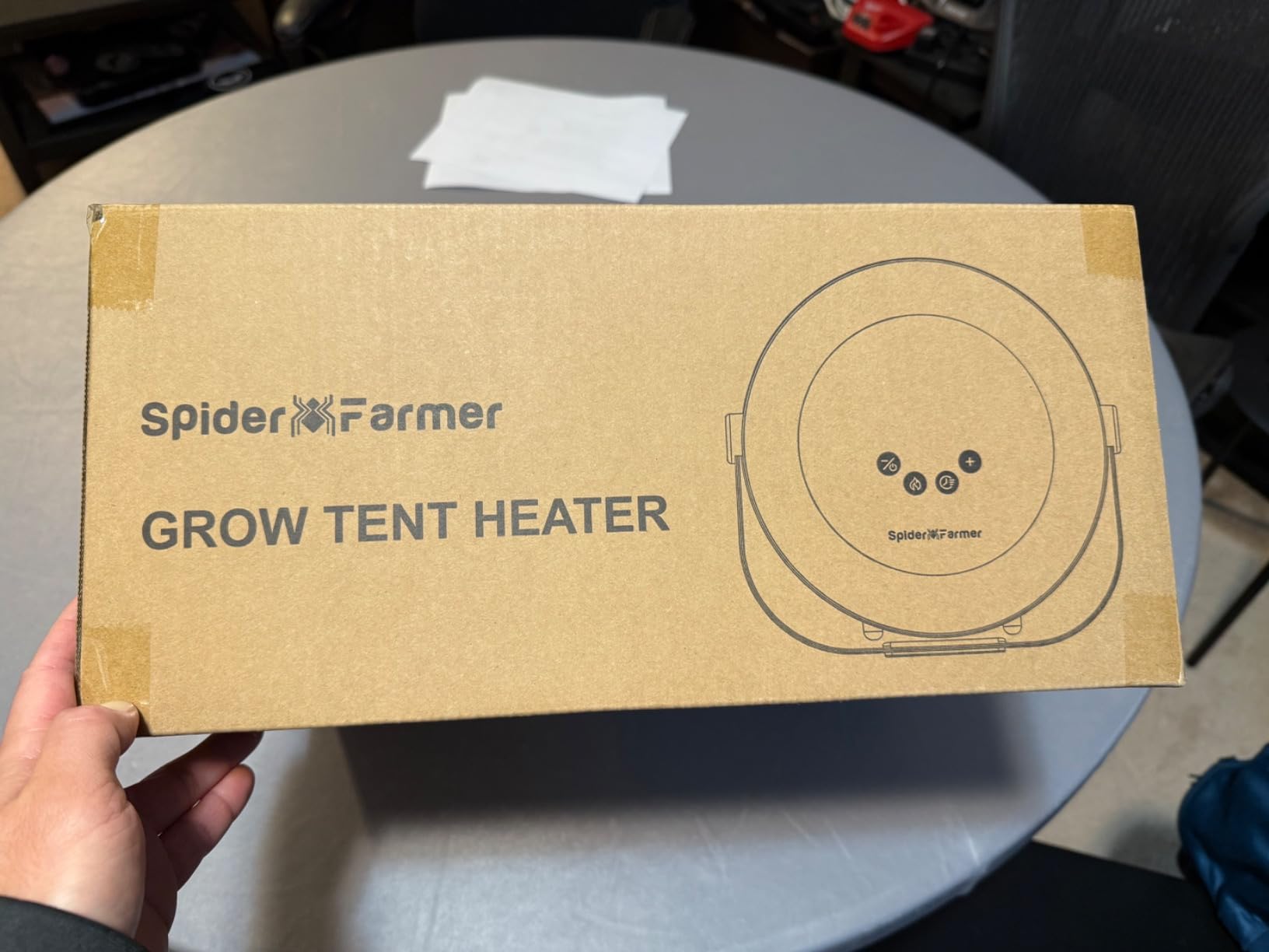 Spider Farmer Heater, 530W 10-Level PTC Heating for Grow Tent, Plant Room | Portable Heater with Extension Hose, Smart Temperature Control, 24H Timer customer photo 2