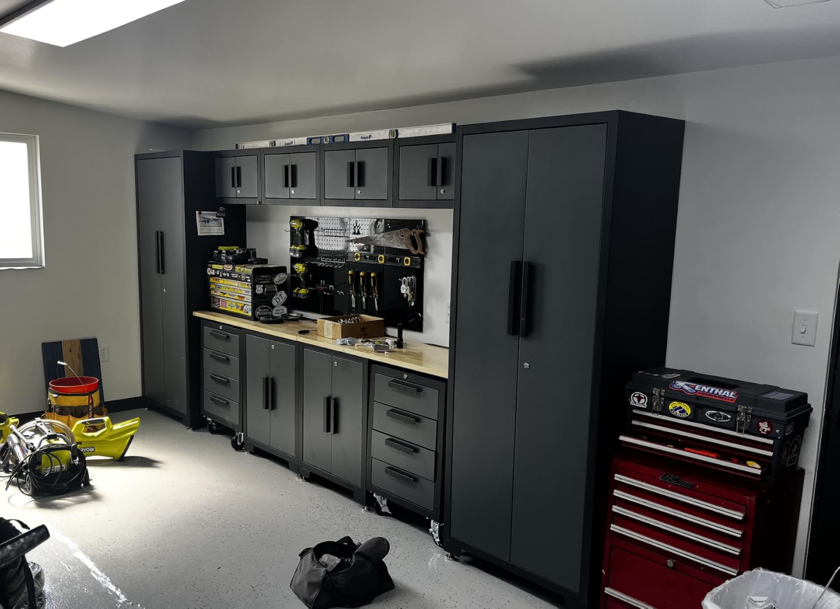 Torin 12 Piece Garage Storage Cabinet System,Workshop Cabinet Set in Black customer photo 1