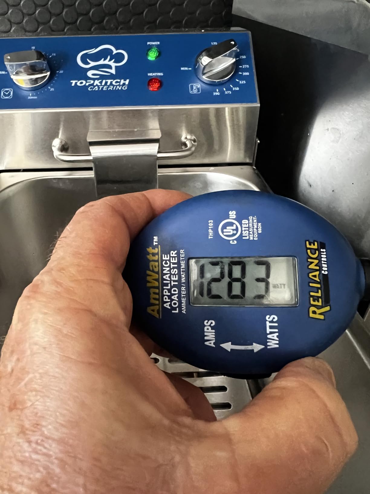 TOPKITCH 8.5Qt Electric Fryer with Oil Drain, 30 Minutes Timer, Stretch forming oil tank, Lid and Solid Wire Mesh Basket, Medium Duty Commercial Electric Countertop Deep Fryers-120V, 1800W customer photo 1