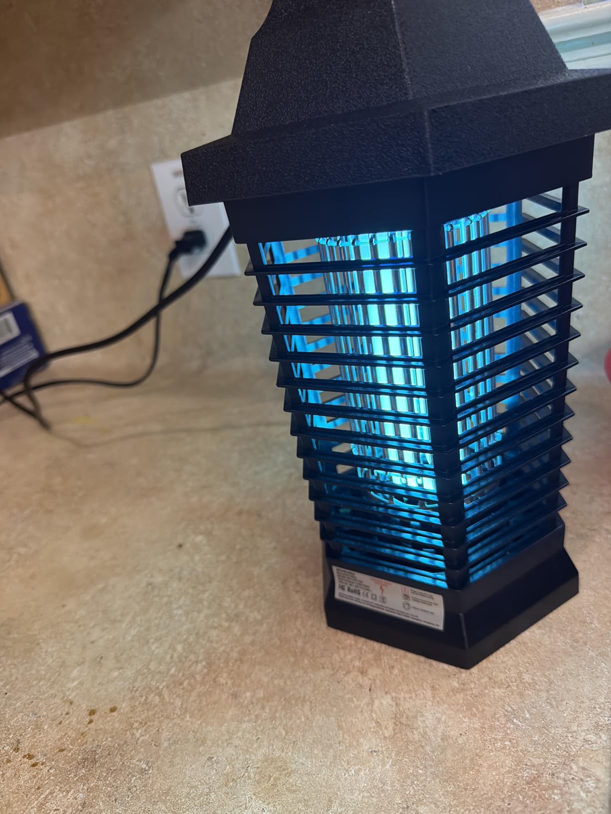 Klahaite Bug Zapper Outdoor, Electric Mosquito Zapper, Fly Zapper Indoor Fly Traps, Mosquito Repellent Outdoor Patio & Backyard Covers 1/2 Acre, 4200V 3 Prong Plug, ABS Fireproof Plastic Outer customer photo 1