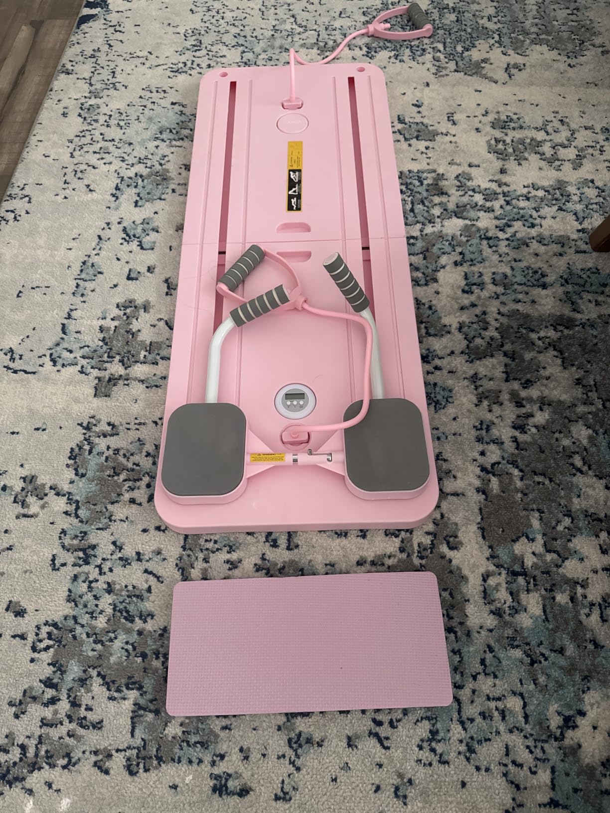 JANUA Pilates Board - Pilates Reformer Set, Multi-Purpose Foldable Pilates Reformer Board for Home, 5 in 1 Pilates Sliding Board customer photo 1