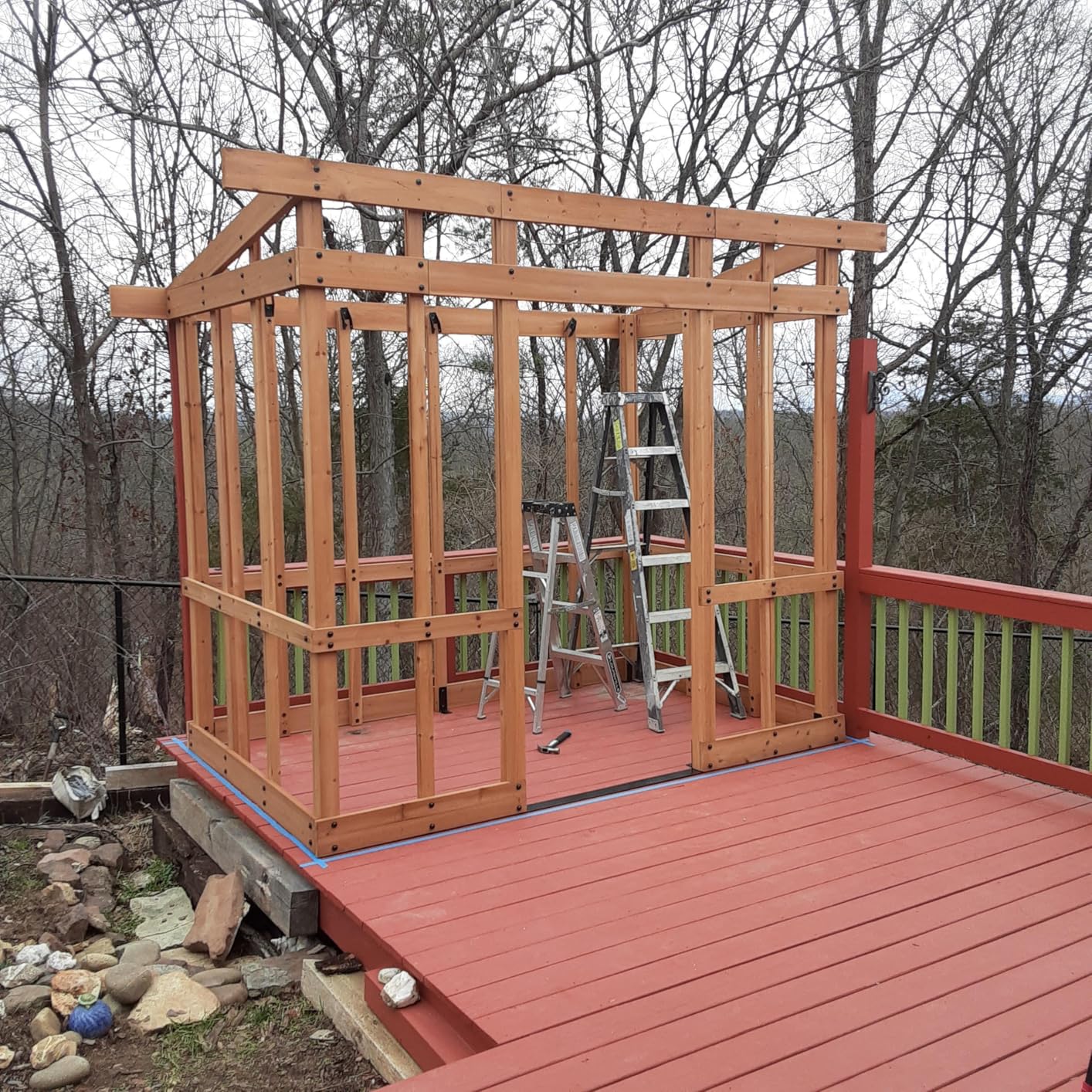 Backyard Discovery Poppy 11' x 7' Cedar Wood and Polycarbonate Walk-In Greenhouse Kit with Exhaust Fan, Windows, Hose Hook-Ups, PowerPort customer photo 2