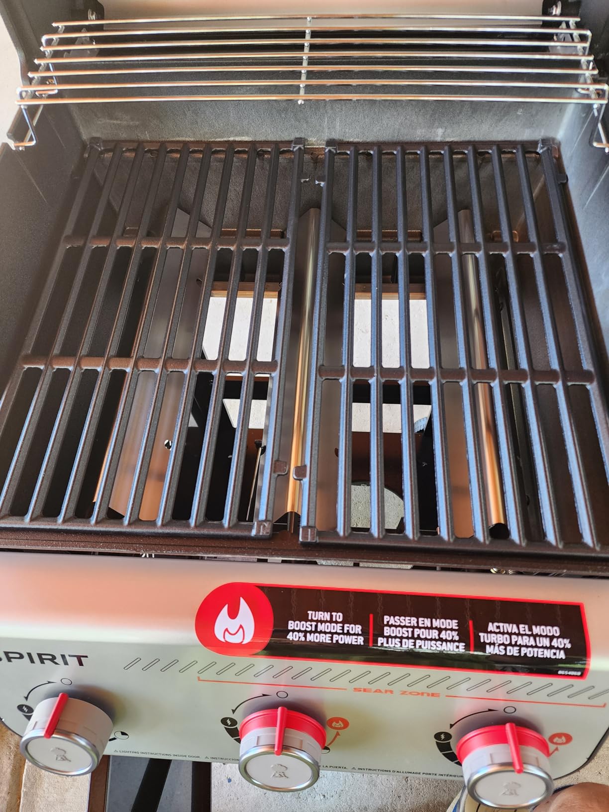 Weber Spirit E-325 Gas Grill, Outdoor Cooking, Small Propane Grill, Black | 3 Burners, Sear Zone w/Boost Burners, Porcelain-Enameled Cast-Iron Grates, Weber Works Rails, BBQ Grill, Weber Grill customer photo 1
