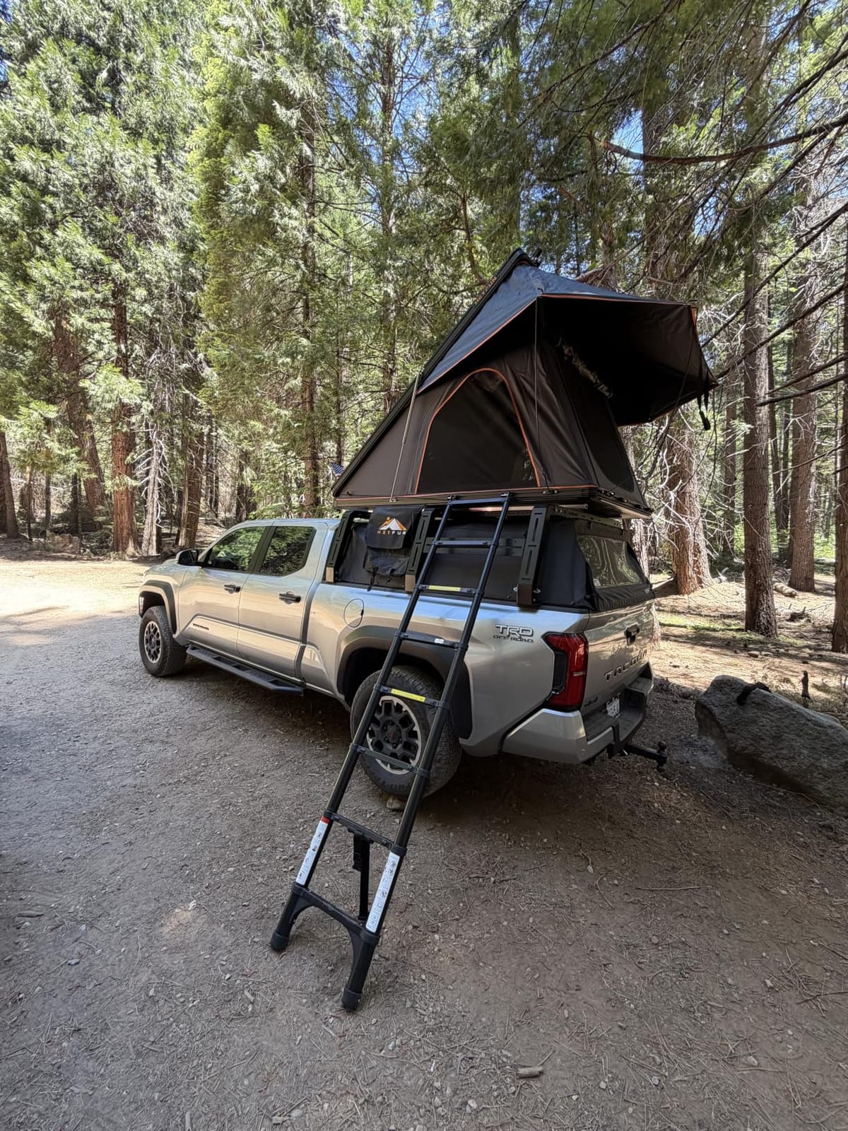Adventurer Pro Rooftop Tent Hard Shell, 2-3 Person Aluminum Roof Top Tent | Detachable Side Awning&Built-in LED Light Strip, Compatible with Truck Jeep SUV Van&Trailer, Pop Up for 4-Season Camping customer photo 2