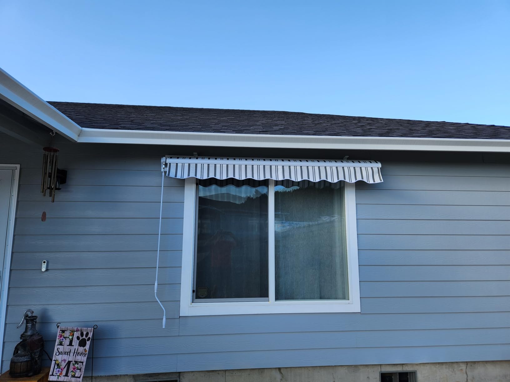 Paramondo 13.1'x9.8' Patio Awning Retractable Fully Assembled, Grey customer photo 1