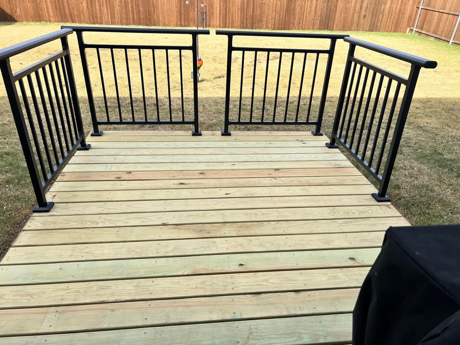 Horizontal Black Deck Railing Kit, 40