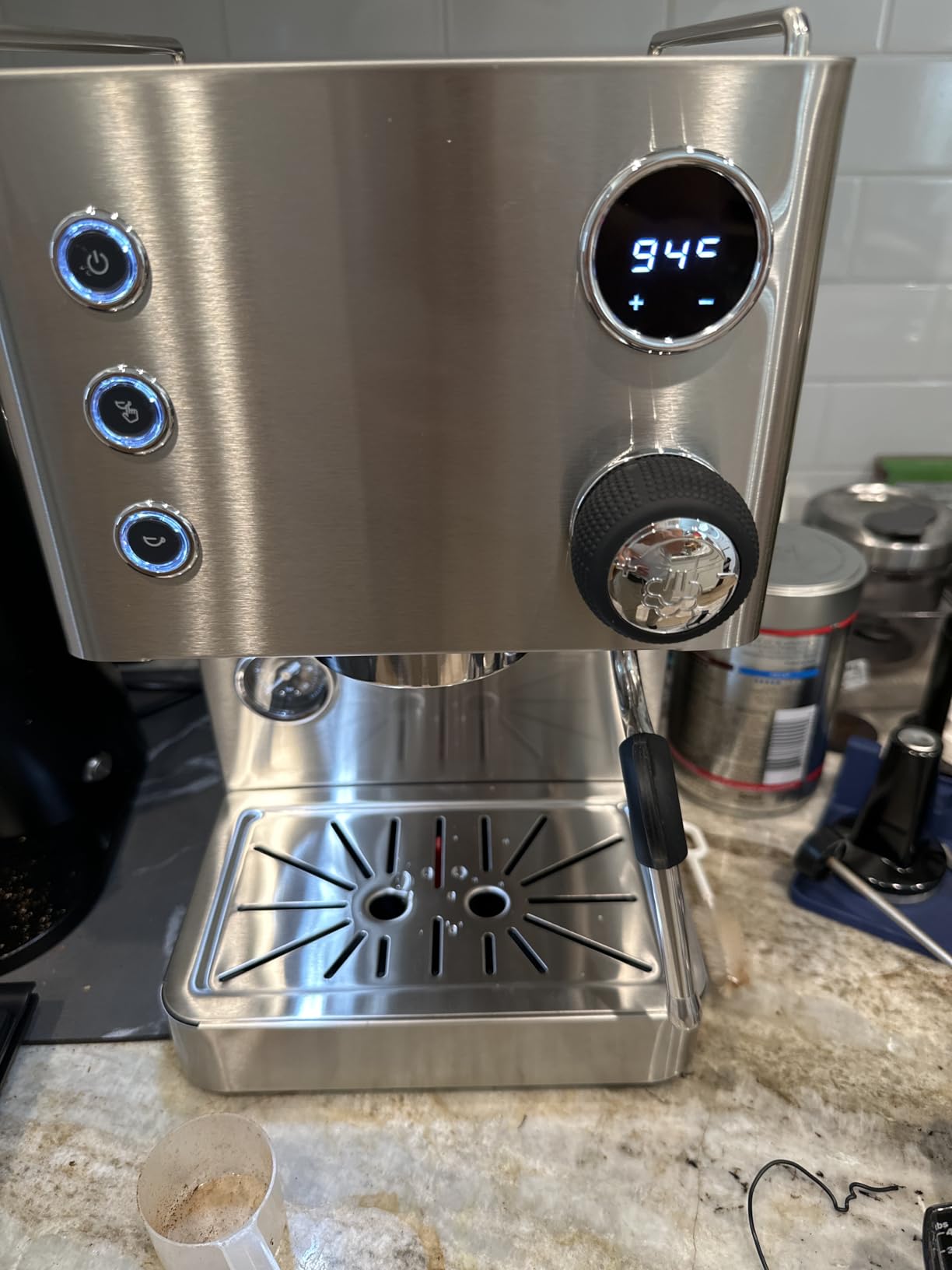 Turin Legato Espresso Machine | 58mm Portafilter, PID Temperature Control, Dual Boiler-Thermoblock System, Stainless Steel customer photo 2
