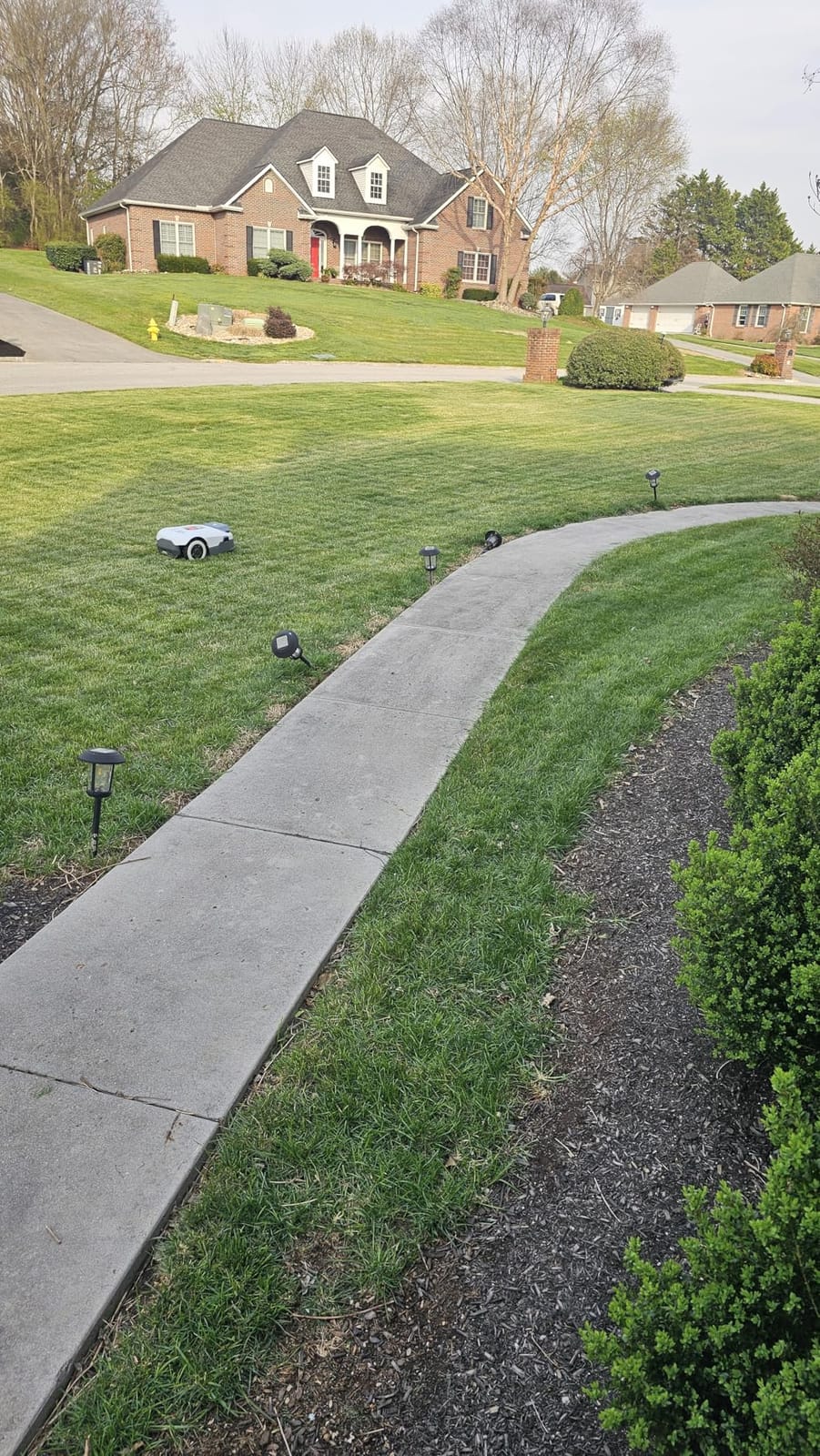Robot Lawn Mower NO Wire - 0.9 Acre, Full Band RTK+4-Eye Vision Robotic Lawnmower, Automatic Mapping, 30 Multi-Zone Management, Accurate Obstacle Avoidance, Intelligent Anti-Theft, APP Control customer photo 1