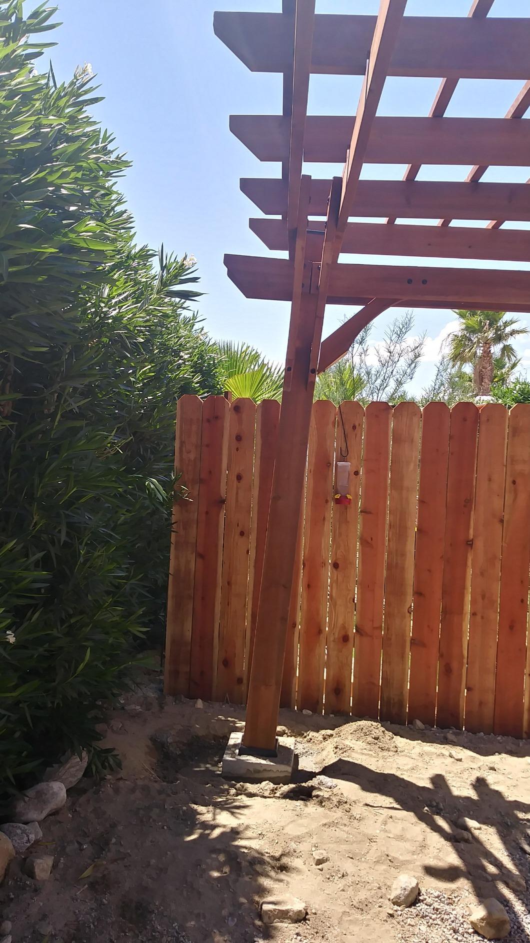 Backyard Discovery Beaumont 24' x 12' Traditional Cedar Wood Pergola Kit with Trellis Roof, All-Season Durability, High-Wind Rating, PowerPort, Shade for Outdoor Patio, Deck, Garden, and Entertaining customer photo 1