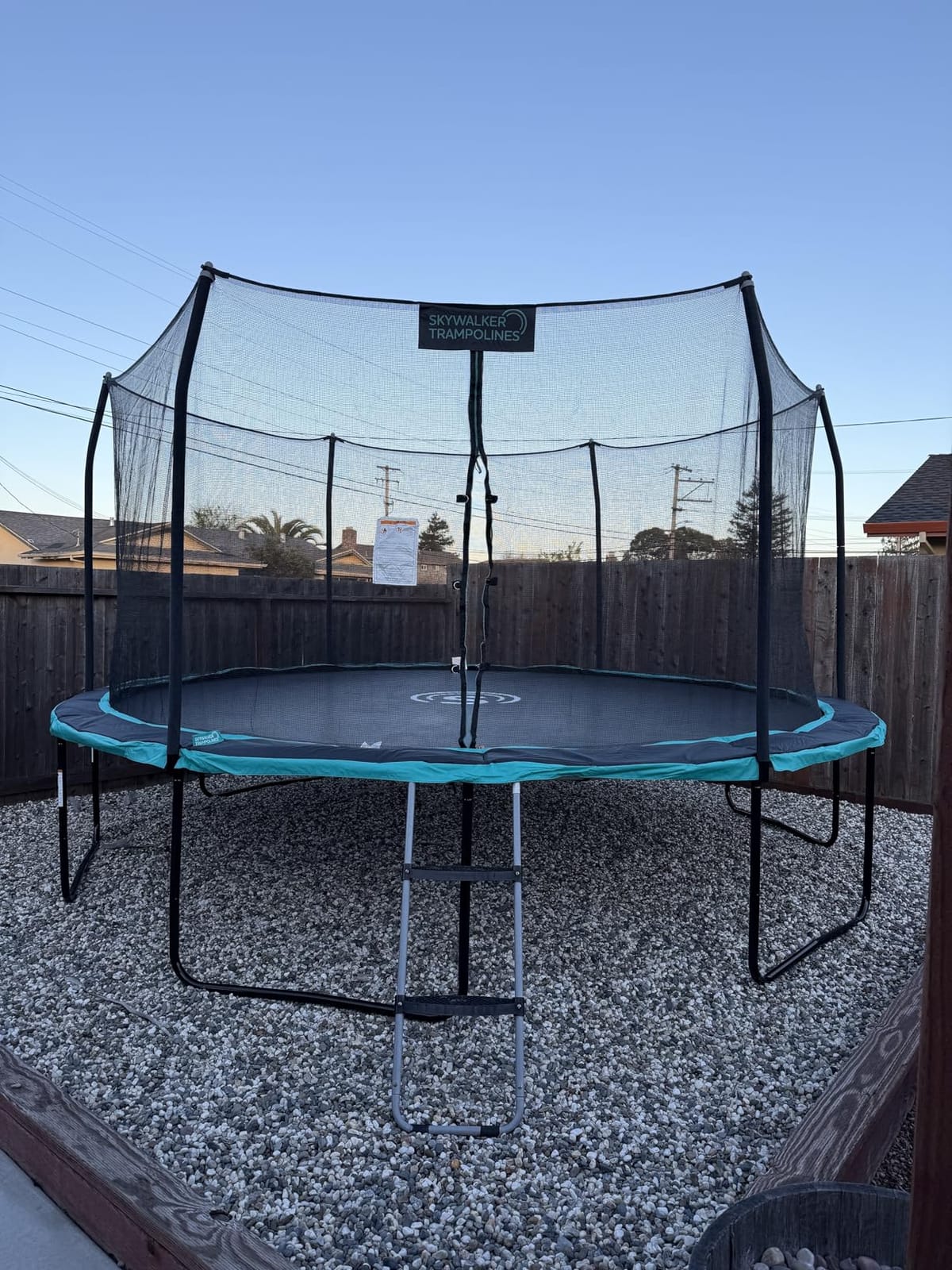 SKYWALKER TRAMPOLINES 12 FT 15 FT Round Trampoline with Safety Enclosure Net, 9 x 15 FT Rectangle Outdoor Trampoline, Recreational Trampoline for Kids customer photo 1