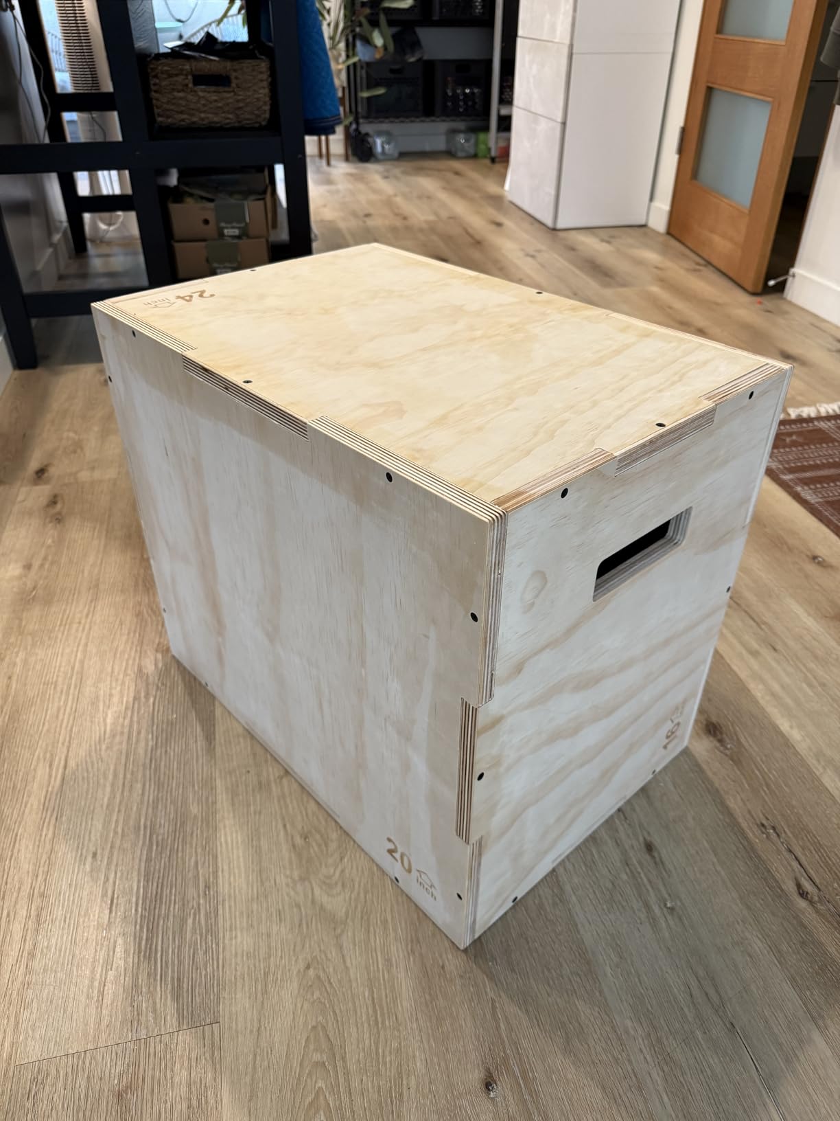 Amazon Basics 3-in-1 Wooden Plyo Box, Non-Slip Plyometric Jump Box with Three Heights for Home Gym Workout, Easy Assembly customer photo 2
