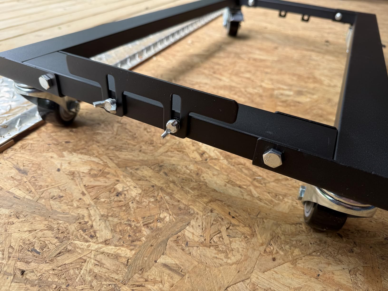 KEDSUM 1800LBS Furniture Dolly Heavy Duty Dolly with Reinforced Steel Frame | 4 Wheels with Brake, All Terrain & Anti-Slip Baffles for Home Moving, Garage, Warehouse, 24 x 16 in, 1 Pack customer photo 2