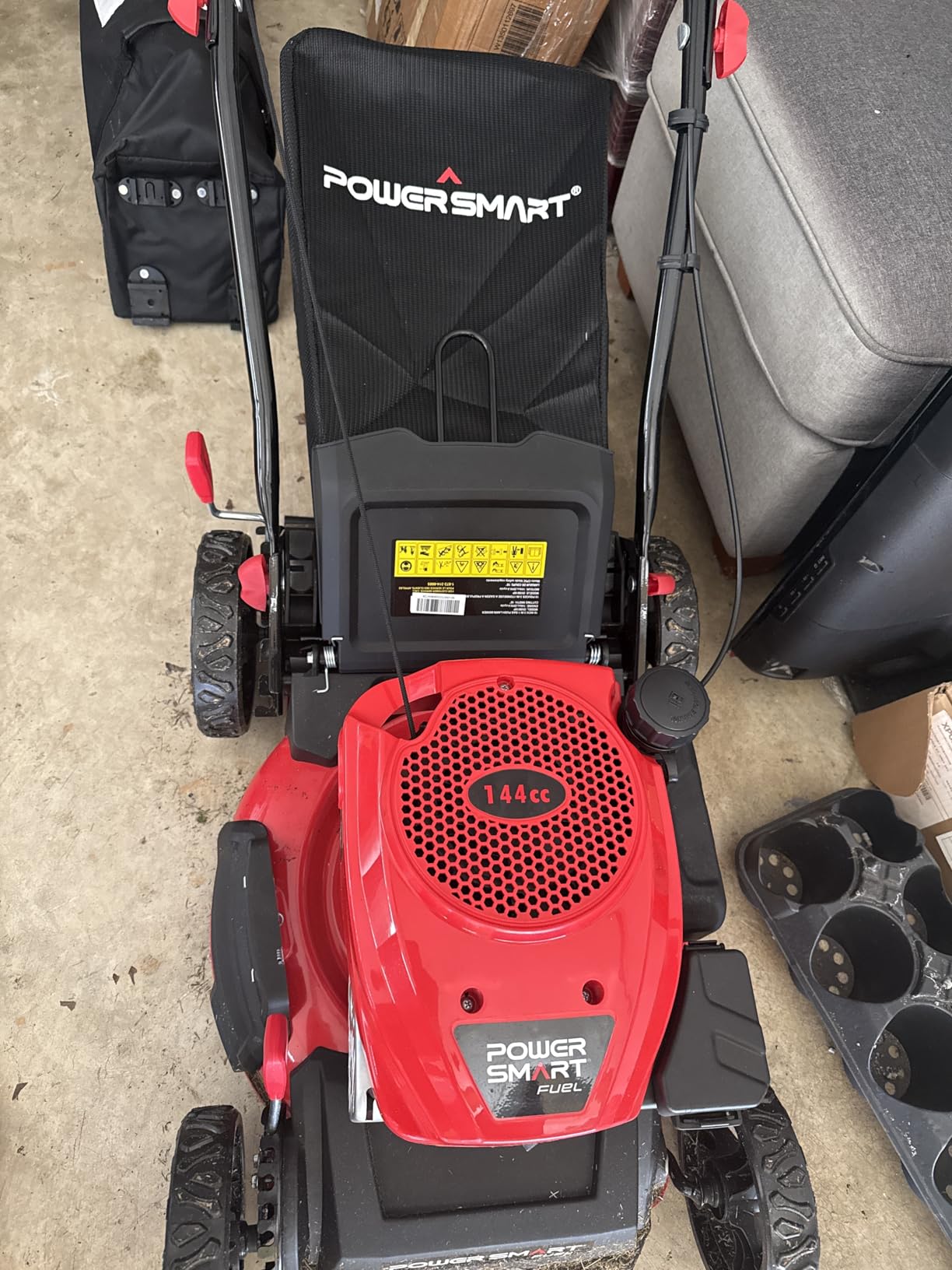 PowerSmart 22-Inch 170cc Self Propelled Gas Lawn Mower, Rear-Wheel Drive, 3-in-1 Mulch/Bag/Side-Discharge customer photo 1