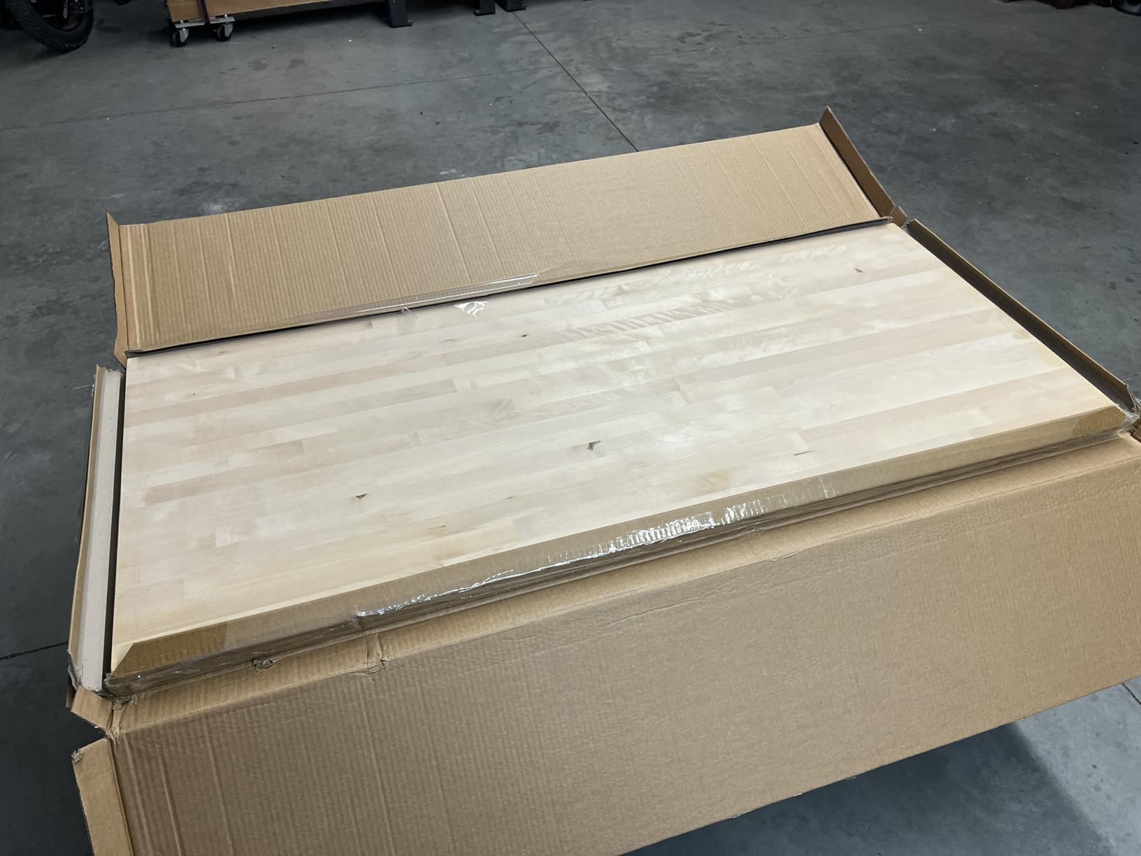 72x25 inch 1.5 Thick Butcher Block Countertop | 6ft Unfinished Solid Birch Wood Table Top DIY Wooden Board for Kitchen Island Dining Room, Washer Dryer Workbench customer photo 2