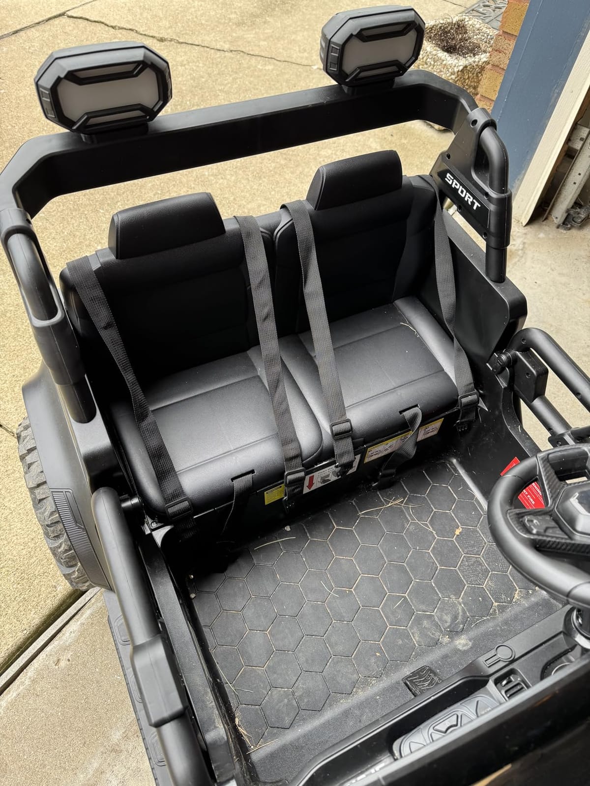 Best Choice Products Kids 24V 2-Seater Electric Ride On Car Truck w/ 132lb Weight Capacity, Parent Control, Bluetooth, LED Lights - Red customer photo 2