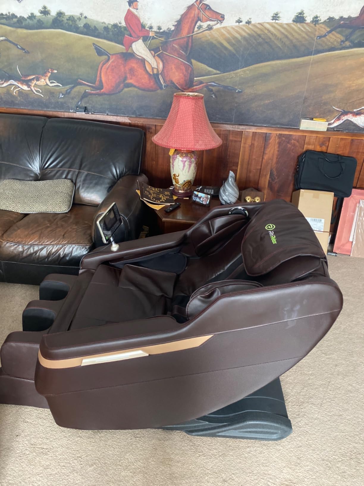 Real Relax Full Body Shiatsu Massage Chair for Home Relaxation | Zero Gravity Recline, Pre-Assembled, 6 Auto Modes, Foot Massage, Waist & Calf Heating, Bluetooth, Black customer photo 2