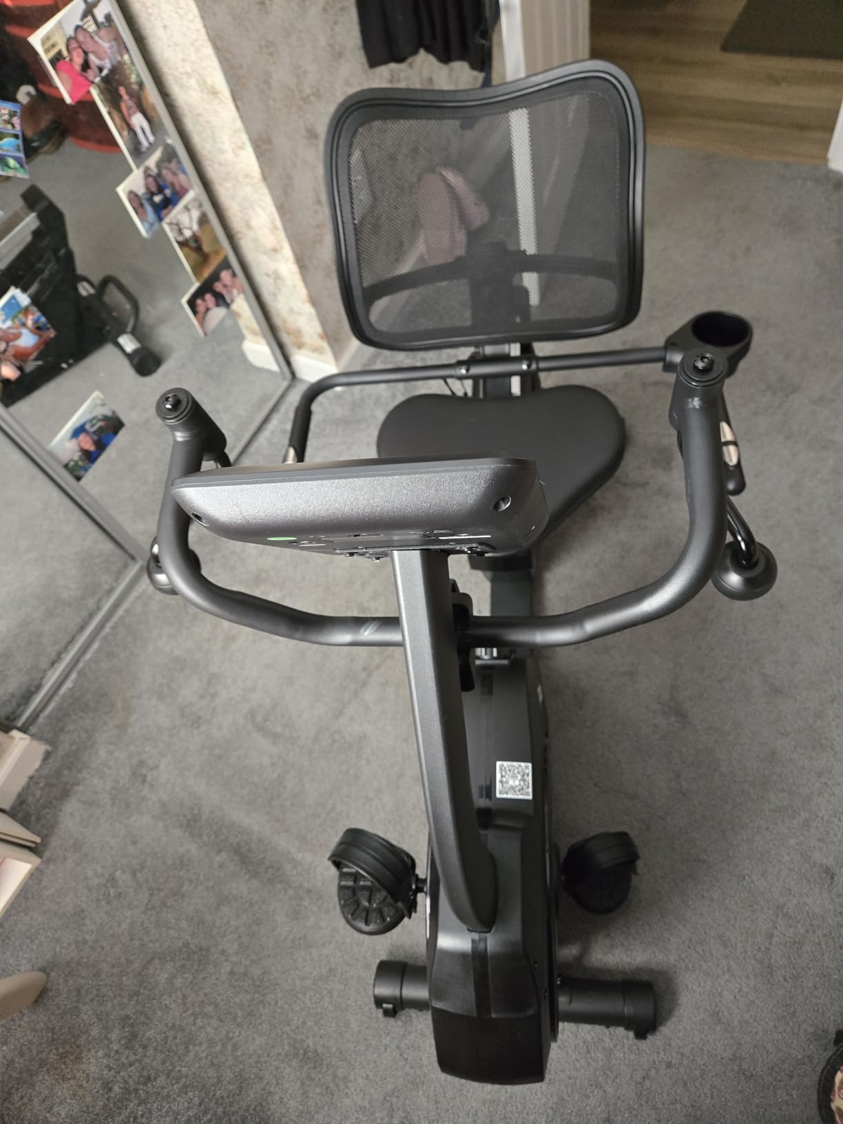 pooboo Recumbent Exercise Bike, Stationary Bikes for Home with Arm Exerciser, Magnetic Recumbent Bike with Ergonomic Backrest & Comfortable Seat, Smart APP, Pulse Sensor, 400LBS Weight Capacity customer photo 2