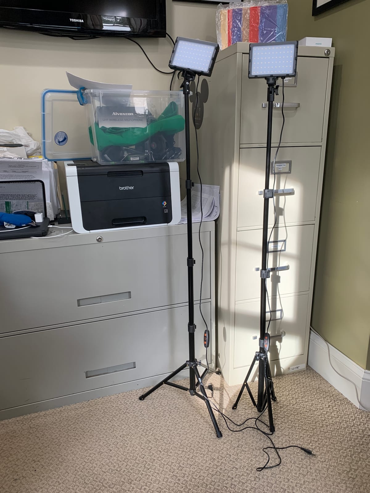 EMART 2-Pack LED Video Light Kit with Phone Holder & Barndoor | 2800-7000K Dimmable Studio Lights, 73'' Streaming Light for Video Recording, YouTube, Vlog, Photography, Content, Podcast customer photo 1
