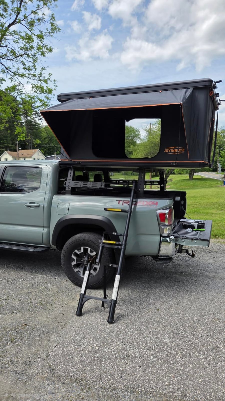 Aluminum Rooftop Tent Hard Shell,Pop Up Roof Tent Hardshell | 2-layer mat,LED light strip,2 Person Car Roof Top Tent Camping for Jeep Truck SUV Trailer customer photo 2