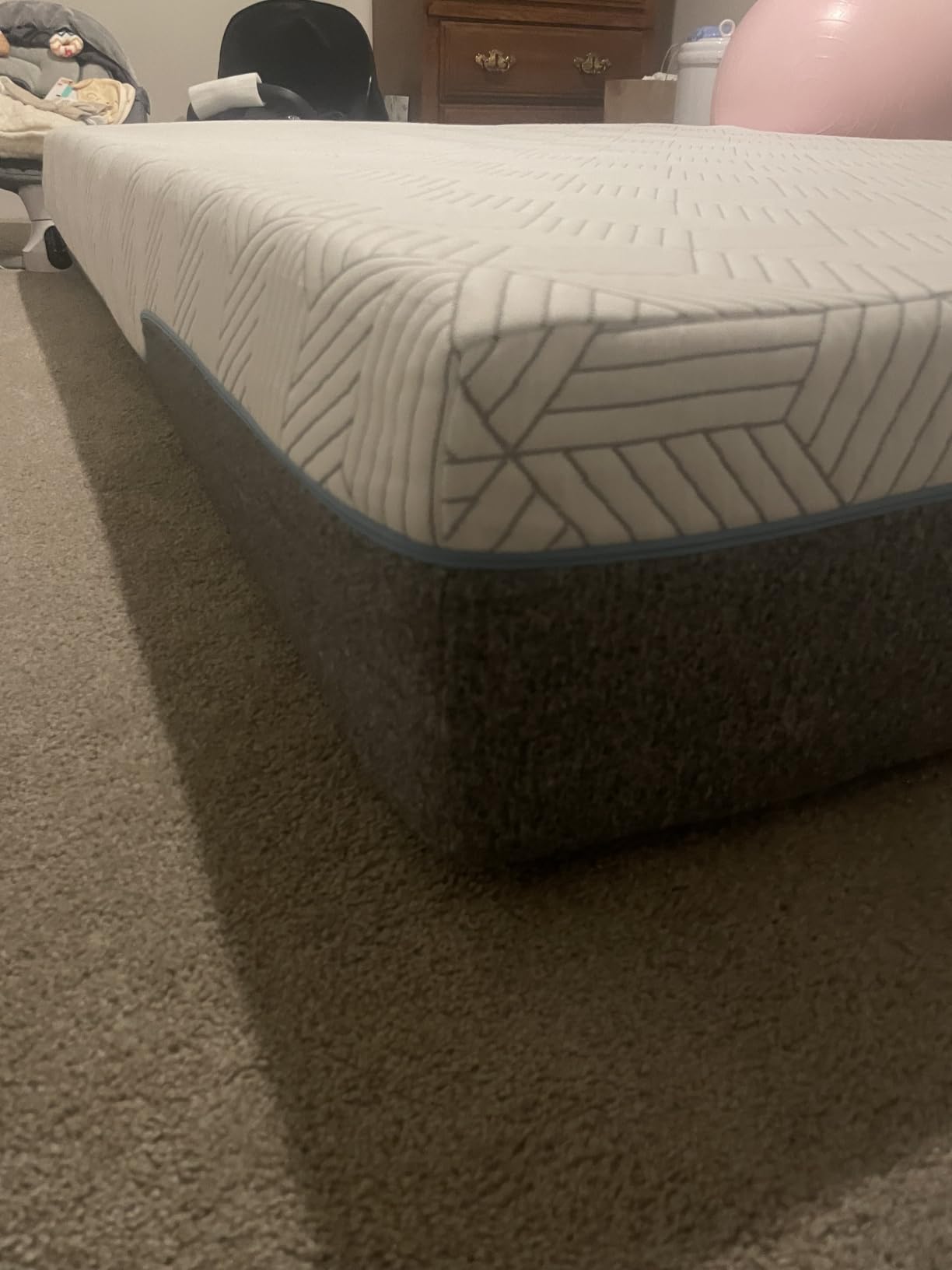 FATHOM Medium Queen Mattress 12 Inch Memory Foam Mattress Queen Size Bed in a Box for Back Pain Relief and Cool Sleep with Gel Foam and Removeable Fiberglass Free Cover, CertiPUR-US Certified customer photo 2
